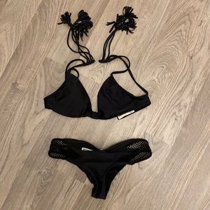Lulifama black bikini set